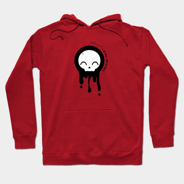 Cute Spooky Skull Hoodie by gotd